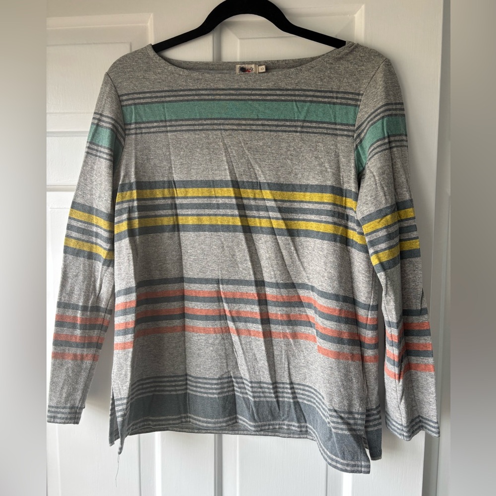 Faherty boatneck striped top